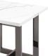Миниатюра изображения товара Журнальный столик Stool Group Нэйтан 61x61 / EET-0106-GM (белый мрамор/сталь темный хром)