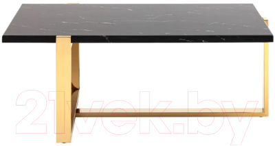 Журнальный столик Stool Group Тоби 109x66 / ECT-5004-TG (черный мрамор/сталь золото)