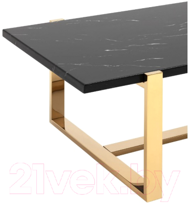 Журнальный столик Stool Group Тоби 109x66 / ECT-5004-TG (черный мрамор/сталь золото)