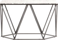 Консольный столик Stool Group Авалон 122x41 / ECST-0551 (серый мрамор/сталь серебристый) - 