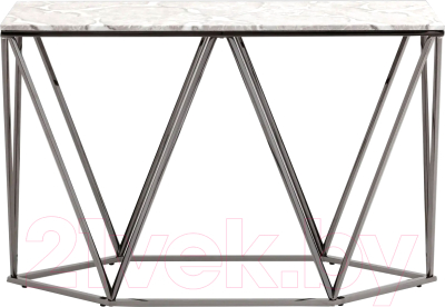 Консольный столик Stool Group Авалон 122x41 / ECST-0551 (серый мрамор/сталь серебристый)