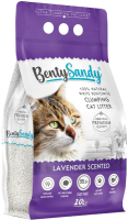 Наполнитель для туалета BentySandy Бентонит комкующийся Lavender Color Granules (10л/8.7кг) - 