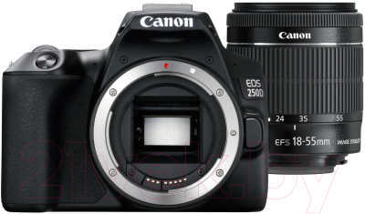 Зеркальный фотоаппарат Canon EOS 250D Kit EF-S 18-55 DC III / 3454C003 (черный)