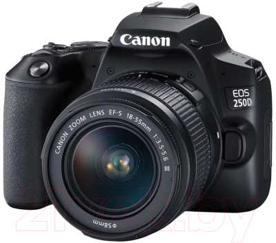 Зеркальный фотоаппарат Canon EOS 250D Kit EF-S 18-55 DC III / 3454C003 (черный)