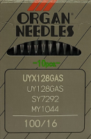 Набор игл для промышленной швейной машины Organ UYx128 GAS 100 ORG-10 (универсальные) - 