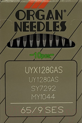 Набор игл для промышленной швейной машины Organ UYx128 GAS 65 SES ORG-10 (для трикотажа)