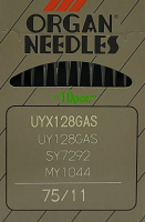 Набор игл для промышленной швейной машины Organ UYx128 GAS 75 ORG-10 (универсальные) - 