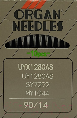 Набор игл для промышленной швейной машины Organ UYx128 GAS 90 ORG-10 (универсальные)