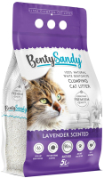 Наполнитель для туалета BentySandy Бентонит комкующийся Lavender Color Granules (5л/4.35кг) - 