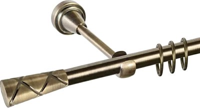 

Карниз для штор, Prime D16Г + наконечники Трапеция