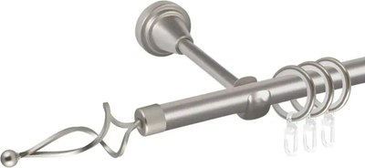 

Карниз для штор, Prime D16Г + наконечники Волна