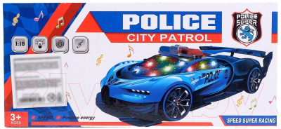 Масштабная модель автомобиля Sima-Land Полиция / 4321749 (белый)
