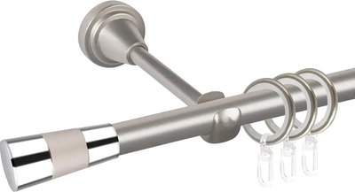 

Карниз для штор, Prime D16Г + наконечники Конус хром