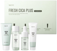 

Набор косметики для лица, Fresh Cica Plus Clear Kit Пенка+Тонер+Сыворотка+Крем