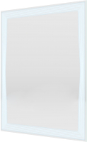 Зеркало Пекам Lines 60x80 / lines-60x80scl (с подсветкой, с сенсором на прикосновение, часами) - 