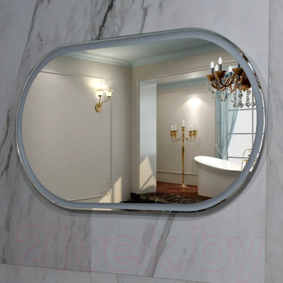 Зеркало Пекам Iva 1 90x45 / Iva1-90x45d (с подсветкой, с сенсором на взмах руки)