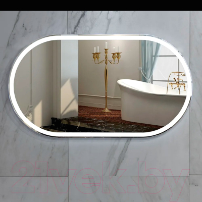 Зеркало Пекам Iva 1 102.5x52.5 / Iva1-102.5x52.5d (с подсветкой, с сенсором на взмах руки)