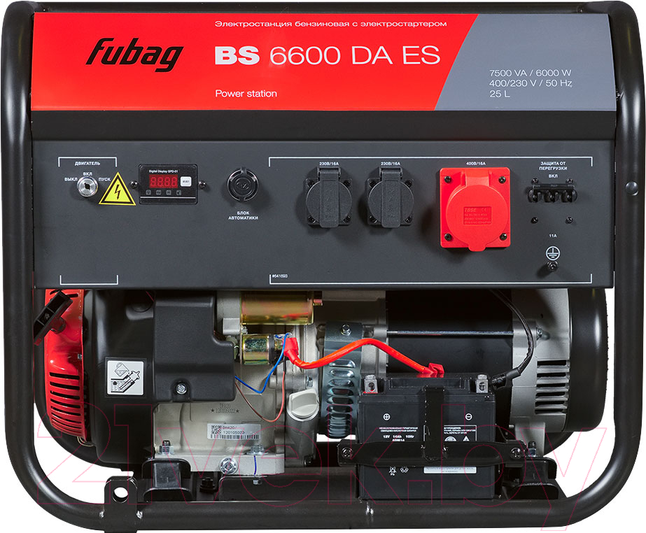 Бензиновый генератор Fubag BS 6600 DA ES с электростартером