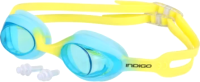 Очки для плавания Indigo Cobra / IN339 (голубой/желтый) - 