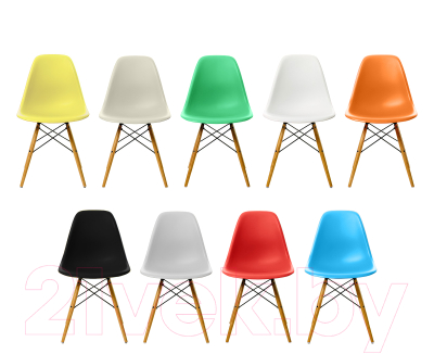 Набор стульев Ergozen Eames DSW Pro (4шт, оранжевый)