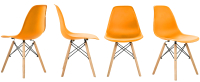 Набор стульев Ergozen Eames DSW Pro (4шт, оранжевый) - 