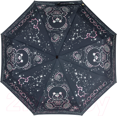 Зонт складной Moschino 8198-OCA Bear Constellations Black