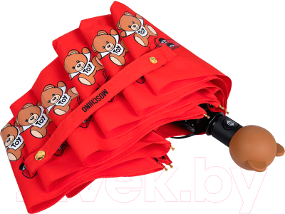 Зонт складной Moschino 8340-OCC Skater Bears Red