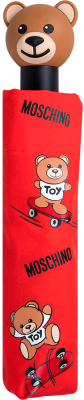Зонт складной Moschino 8340-OCC Skater Bears Red
