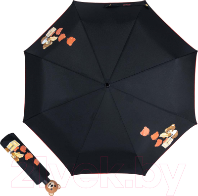 Зонт складной Moschino 8431-OCA Bear Balloons Black
