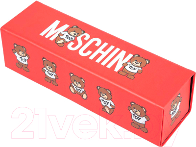 Зонт складной Moschino 8550-superminiC Logo With Bears Red+Box Teddy
