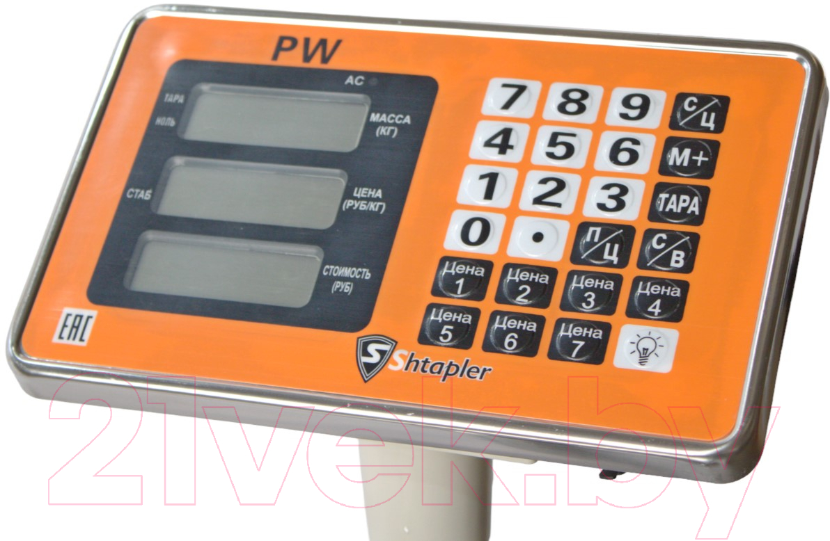 Весы платформенные Shtapler PW 600 60x80 / 71057100