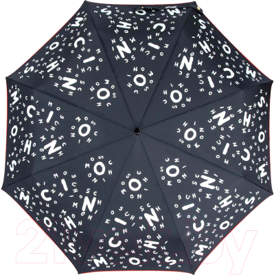 Зонт складной Moschino 8686-OCA Lettering Black