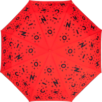 Зонт складной Moschino 8686-OCC Lettering Red - 