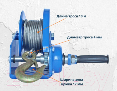 Лебедка ручная Shtapler BHW-1200 0/5т 10м (R) / 71039285