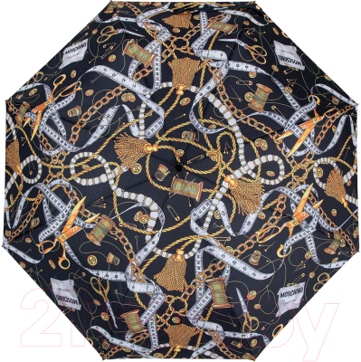 Зонт складной Moschino 8839-OCA Sewing Tools Black