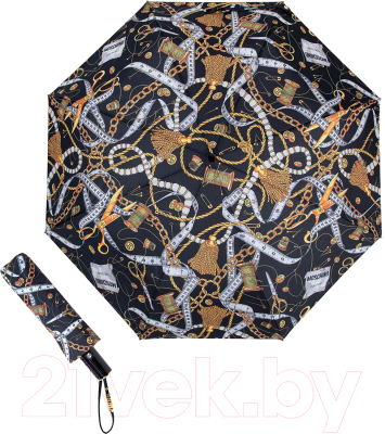 Зонт складной Moschino 8839-OCA Sewing Tools Black