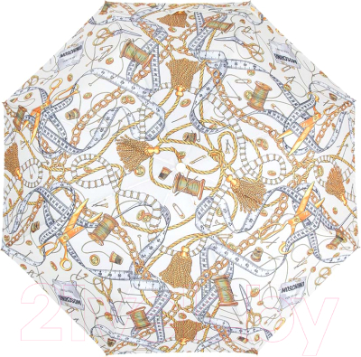 Зонт складной Moschino 8839-OCI Sewing Tools Cream