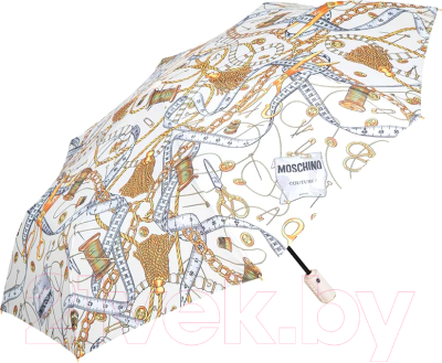 Зонт складной Moschino 8839-OCI Sewing Tools Cream