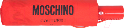 Зонт складной Moschino 8870-OCC Logo Couture Red