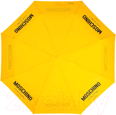 Зонт складной Moschino 8870-OCU Logo Couture Yellow