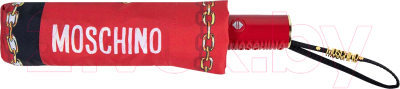 Зонт складной Moschino 8951-OCC Biker Hearts Red