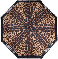 Зонт складной Moschino 8980-OCА Leopard Black/Leo - 