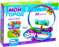 Железная дорога игрушечная Автоград Мой город / 7625556 (белый) - 