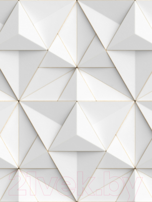 Фотообои листовые Vimala 3D Треугольники (270x200)