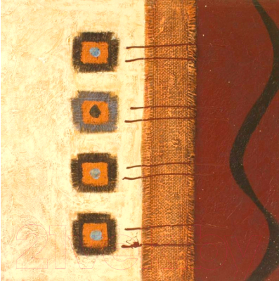Картина Tennonart Квадраты на холсте 60x60 / TN4020