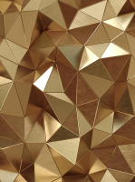 Фотообои листовые Vimala Треугольники в золоте (270x200) - 