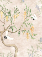 Фотообои листовые Vimala Дерево и птицы (270x200) - 