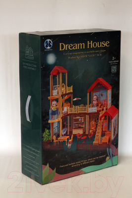 Кукольный домик Sharktoys Dream House трехэтажный / 11500004