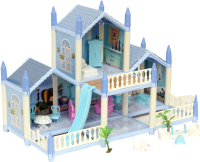 Кукольный домик Sharktoys Beautiful Home двухэтажный / 11500019 (голубой) - 