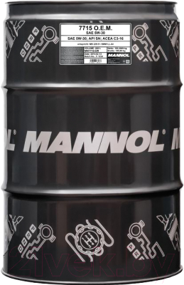 Моторное масло Mannol OEM 5W30 SN/SM/CF / MN7715-DR (208л)